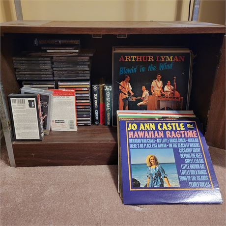 Large Vinyl Record / CD / VHS Tape Lot