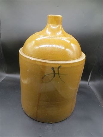 Large Crockery Yellow Jug