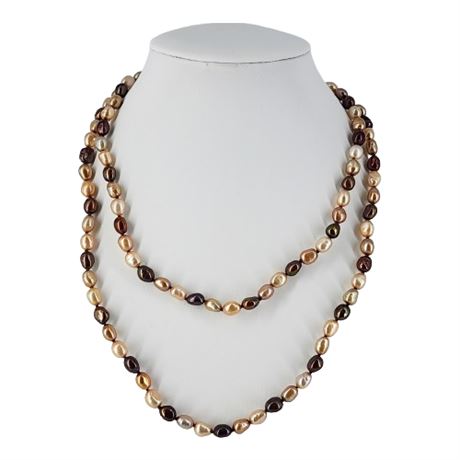 36 Inch Brown Freshwater Pearl Necklace