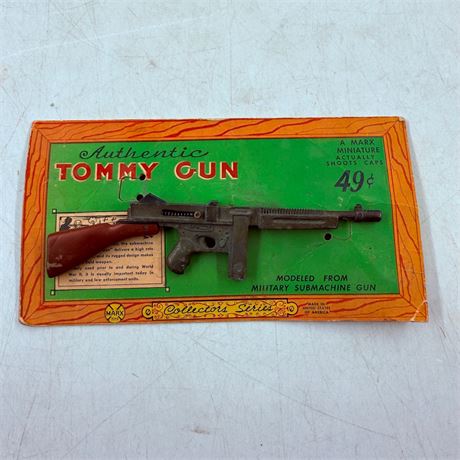 Marx Mini Tommy Gun / Original Card