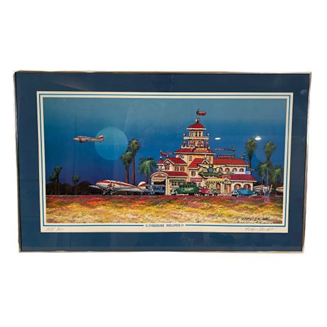 Fred Bonn Signed Lithograph "Paradise Airlines"