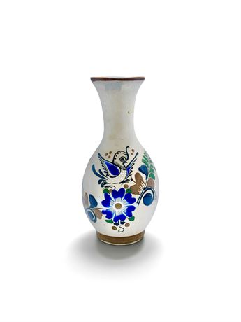 Vtg Tonala Folk Art Vase with Matte Glase Finish - Large
