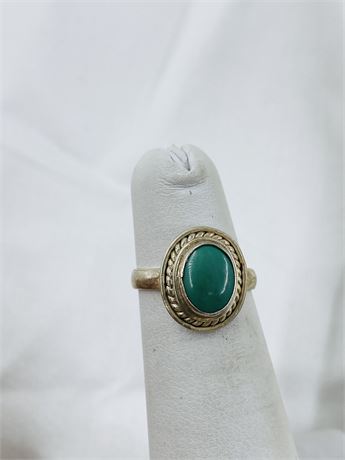 Sterling Turquoise Ring Size 4