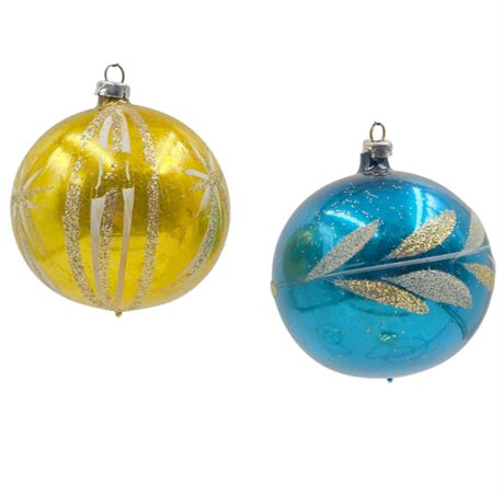Two West German, 3" Ornaments