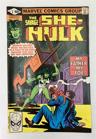 40 cent No 4 1980 She-Hulk Marvel Comics Group Comic