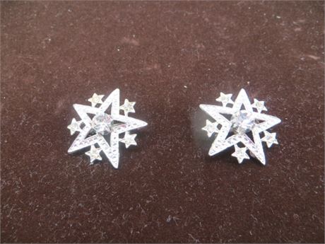 RHINESTONE PR. OF STAR PINS