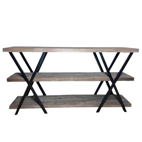 3-Tier Shelving Unit with Metal