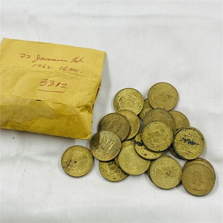 22 UNC 1962 Jamaica Halfpenny