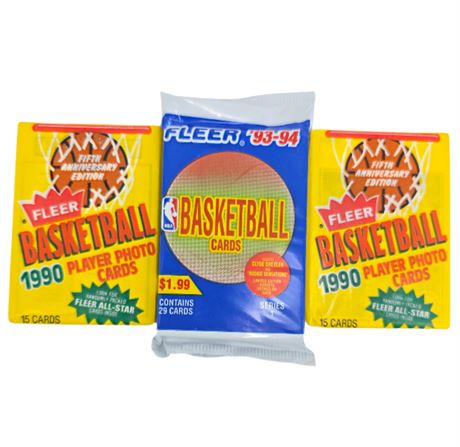 Fleer Basketball Cards 1990 & '93-'94