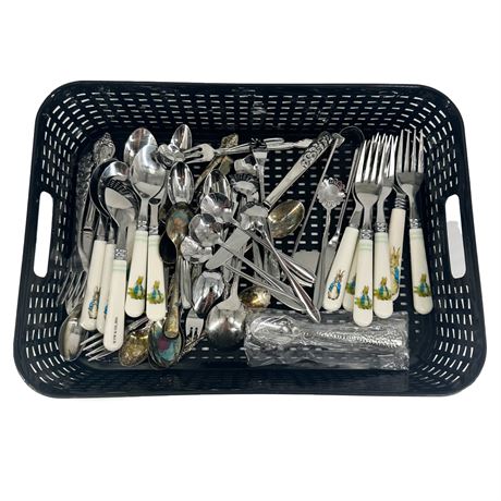 Lot of Assorted Children’s & Demitasse Flatware