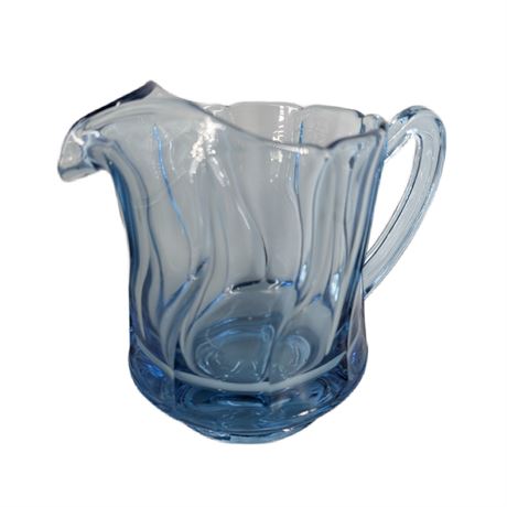 Blue Glass Fostoria Pitcher Jamestown