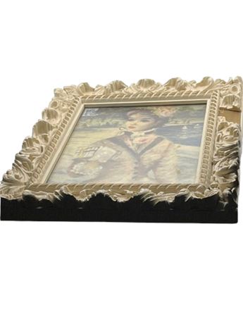 Framed Victorian lady picture