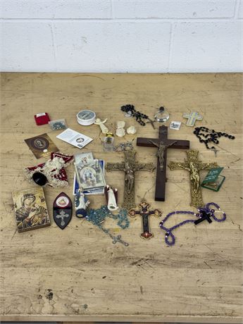 Large Lot of Religious Items