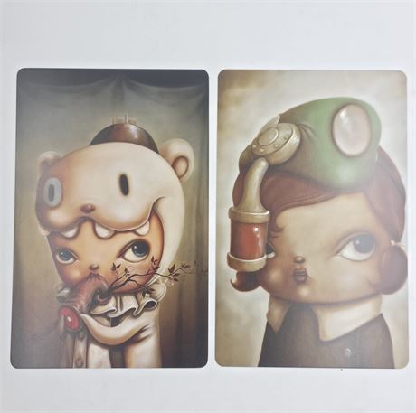 Kathie Olivas & Brandt Peters lot of two 8.5 x 5.5 prints