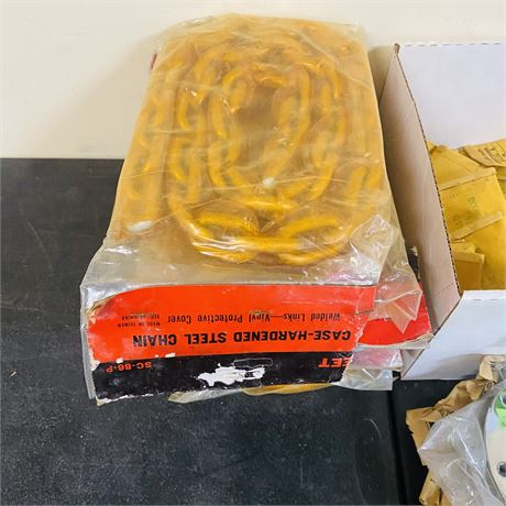 6 NOS 6’ Hardened Steel Chains