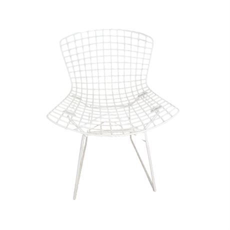 Vintage Knoll Bertoia Side Chair in White