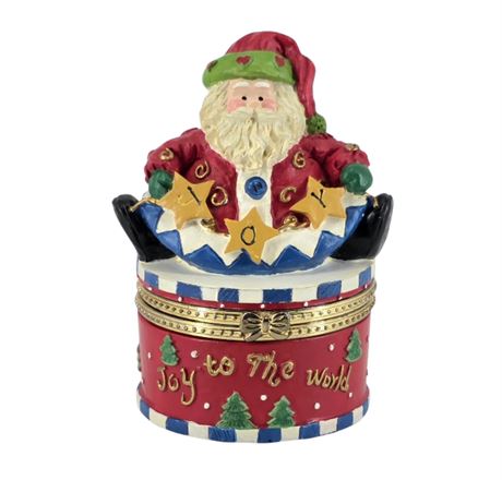4" Santa Trinket Box