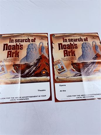 2 Noah’s Ark Original Movie Window Posters