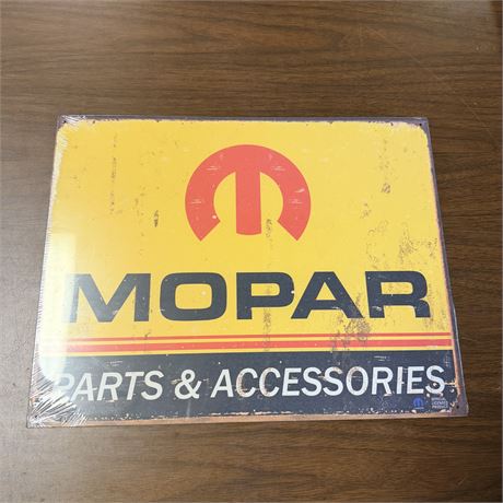 MOPAR 12.5x16” Retro Metal Sign