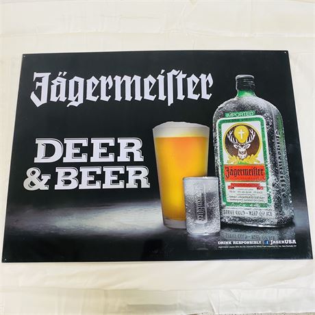 18x24” Jagermeister Metal Advertising Sign