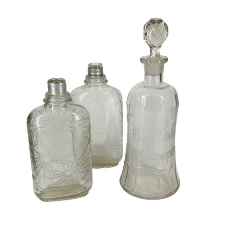 Glass Bottle/ Decanter Lot
