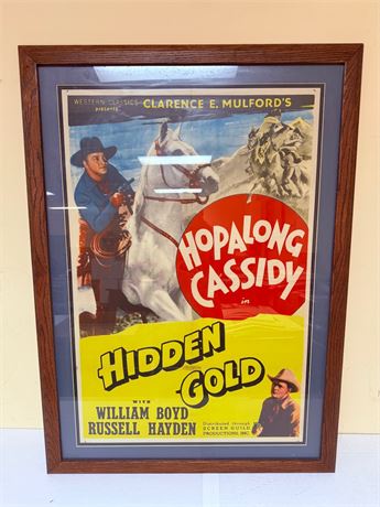 Hidden Gold Original Framed Movie Poster