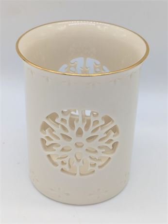 Lenox USA Snowflake Candleholder 3.85" x 3"