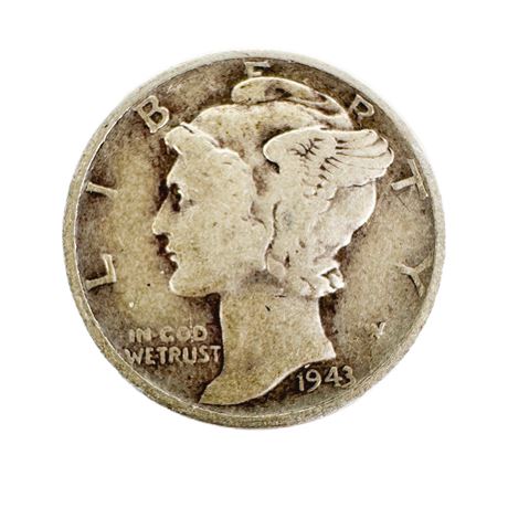 1943 Silver Mercury Dime