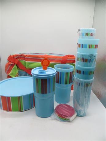 NEW VINTAGE TUPPERWARE SUMMER DELIGHT TRAYS & S&P