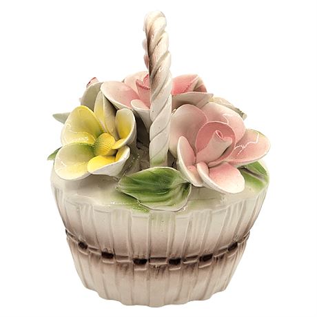 Genuine Capodimonte Flower Basket