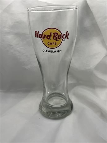 Hard Rock Cafe Cleveland souvenir beer glass