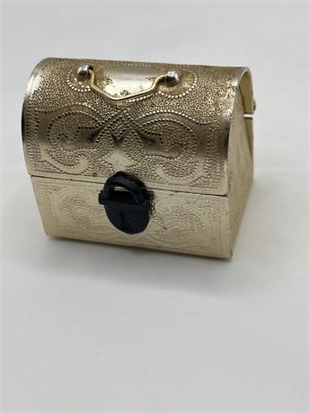 Silver USSR ornate trinket box
