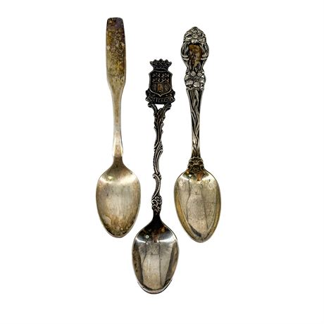 Lot of 3 Sterling Silver Spoons