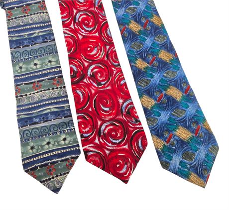 Lot of 3 VTG Jerry Garcia Ties