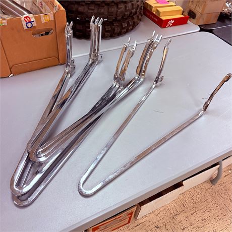 7 NOS Solid Steel Chrome 24” Sissy Bars