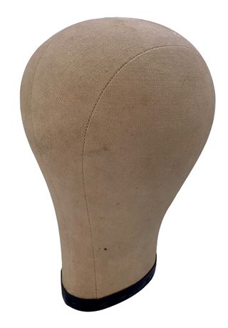 22” Millinery Haberdashery Hat Making Mold, Head Form