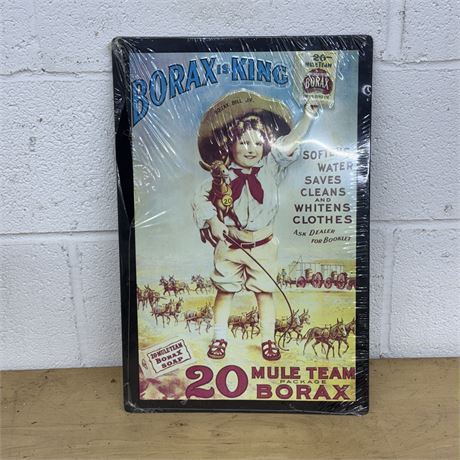 Borax is King Metal Sign