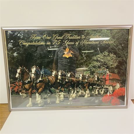 Huge Budweiser Clydesdale Print