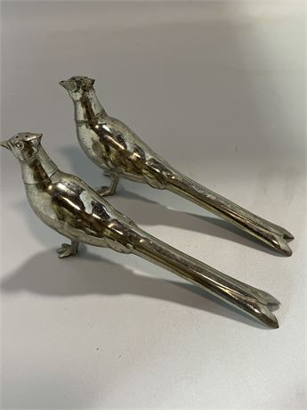 Rare pheasant s. Plate salt and pepper shakers