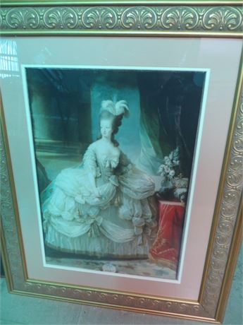Marie Antoninette Reproduction by Elisabeth Vigel Le Brun