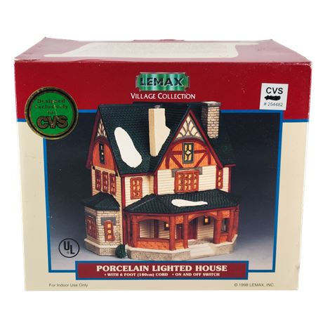 Lemax Village Collection Porcelain Lighted House