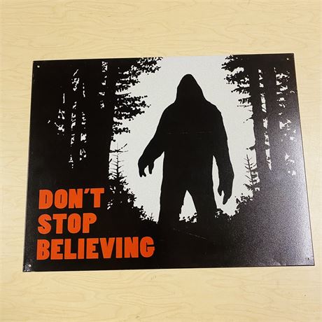 New Retro 12.5x16” Bigfoot Metal Sign