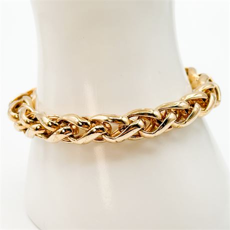 Vintage Dolce Vita 18k Gold Plated Bronze Bracelet