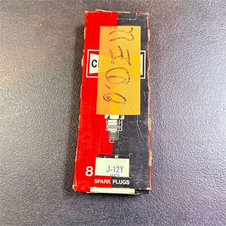 NOS Case Champion Spark Plugs - J12Y