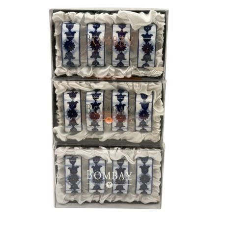 "NEW" Blue & White Napkin Rings