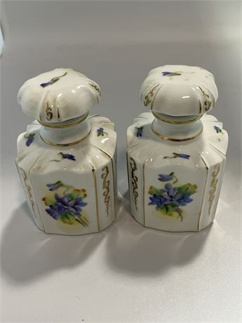 Lefton  china perfume dresser set