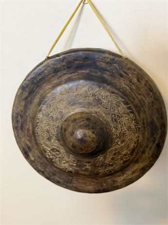 Burmese Temple Gong Bronze