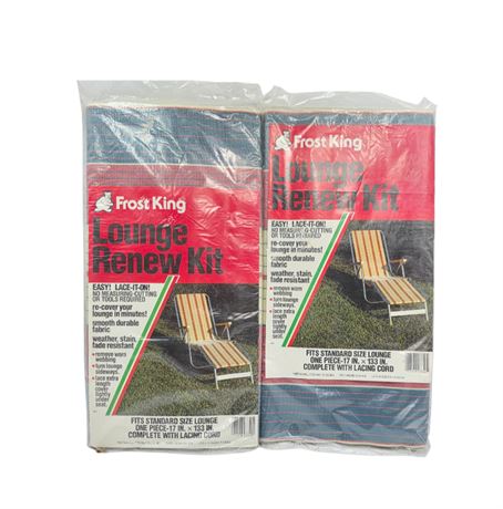 Set of 2 VTG Unused Frost King Aluminum Chair Renew Kits
