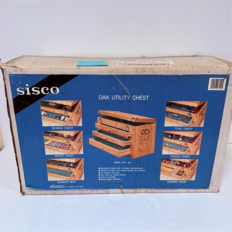 NOS Sisco Oak Engineer Tool Chest