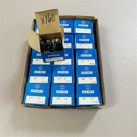 160 NOS Red Indicator Lights